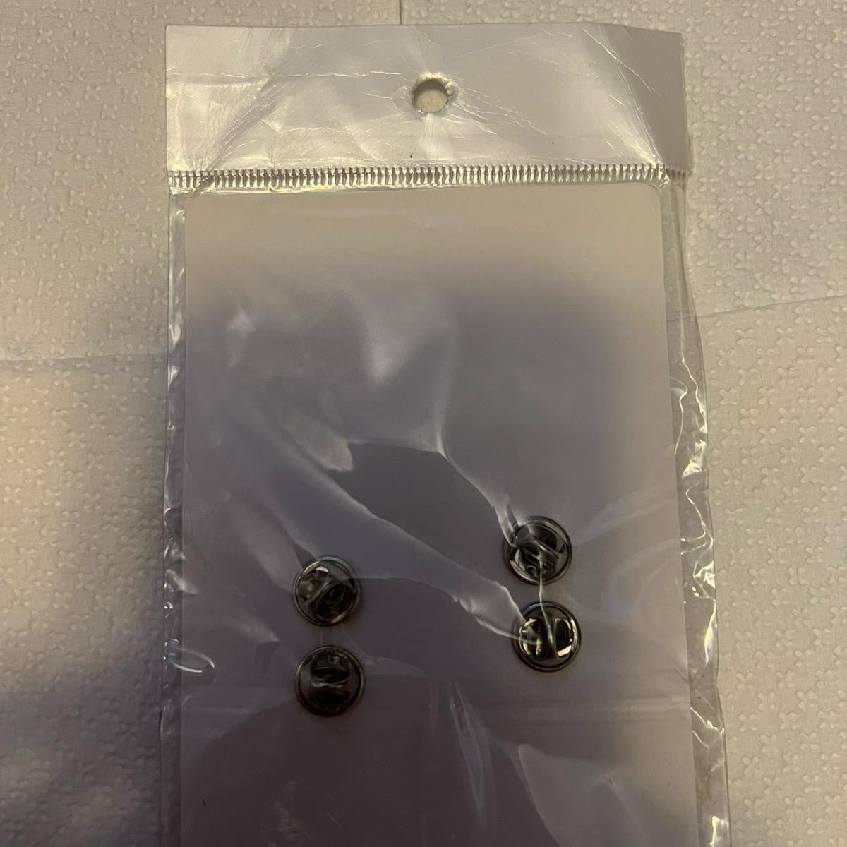 Smith & Warren Security Guard Officer Collar Brass Insignia Pins Nickel 1/2"