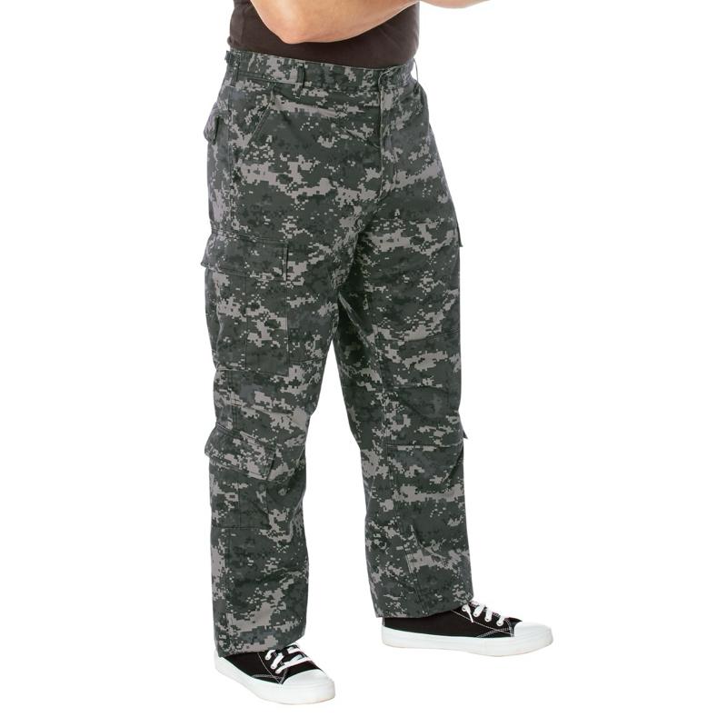 Rothco Men’s Vintage Paratrooper Cargo Fatigue Pants City Camo - Menswear Trouser