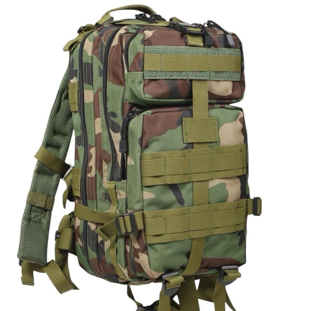 Rothco Medium Transport Pack Backpack for Tactical Gear and Outdoor Supplies - 25L Capacity and 3 Zippered Compartments
