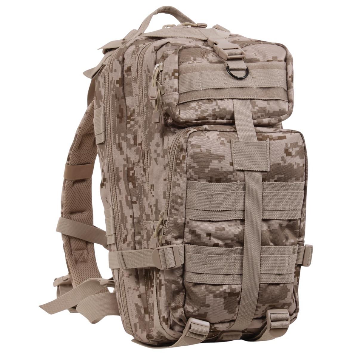Rothco Medium Transport Pack Backpack for Tactical Gear and Outdoor Supplies - 25L Capacity and 3 Zippered Compartments