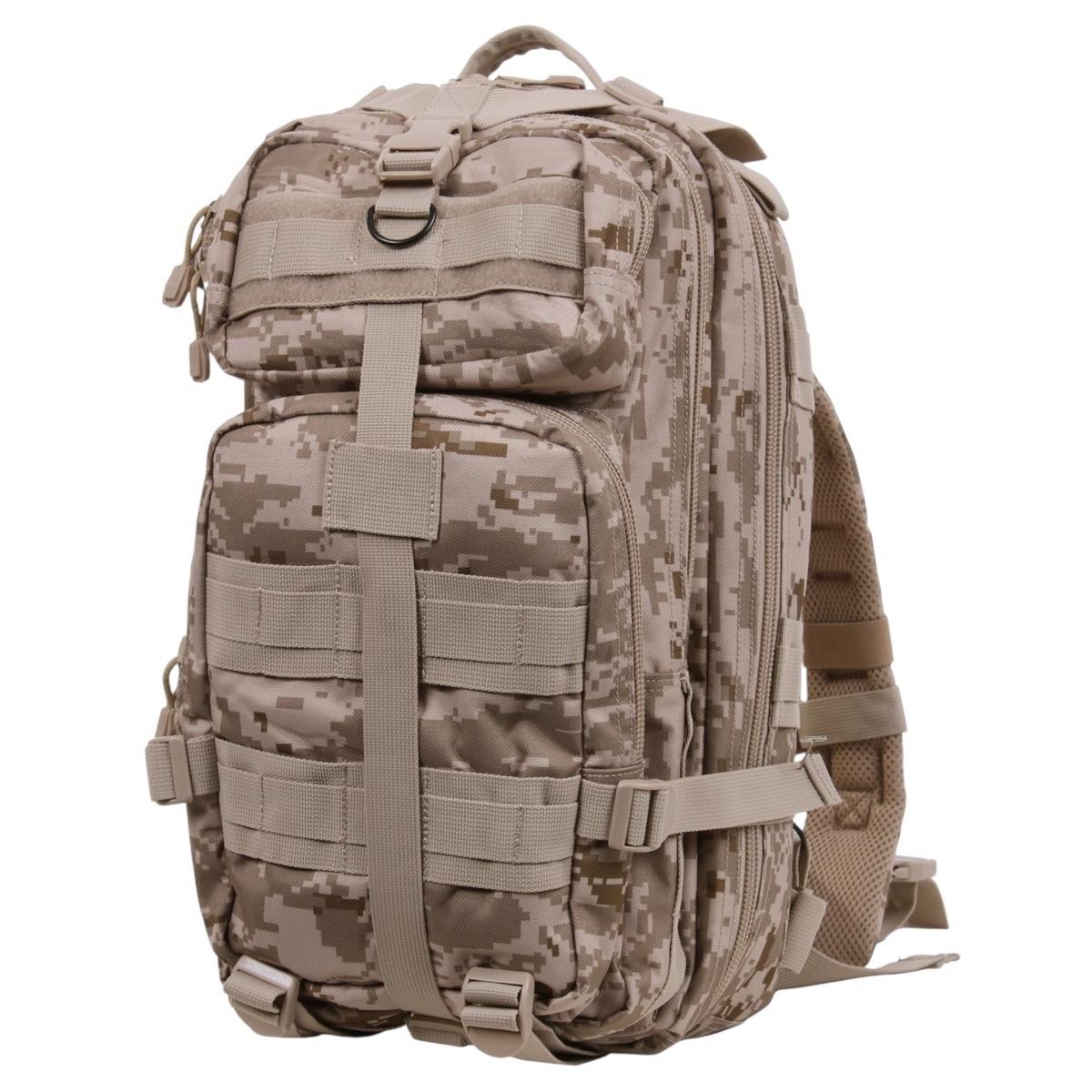 Rothco Medium Transport Pack Backpack for Tactical Gear and Outdoor Supplies - 25L Capacity and 3 Zippered Compartments