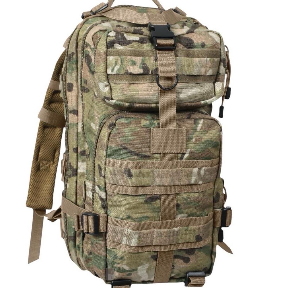 Rothco Medium Transport Pack - Hiking Backpack, 25L Capacity, MOLLE Compatible, Water Resistant, ISO Certified, Adjustable Padded Shoulder Straps