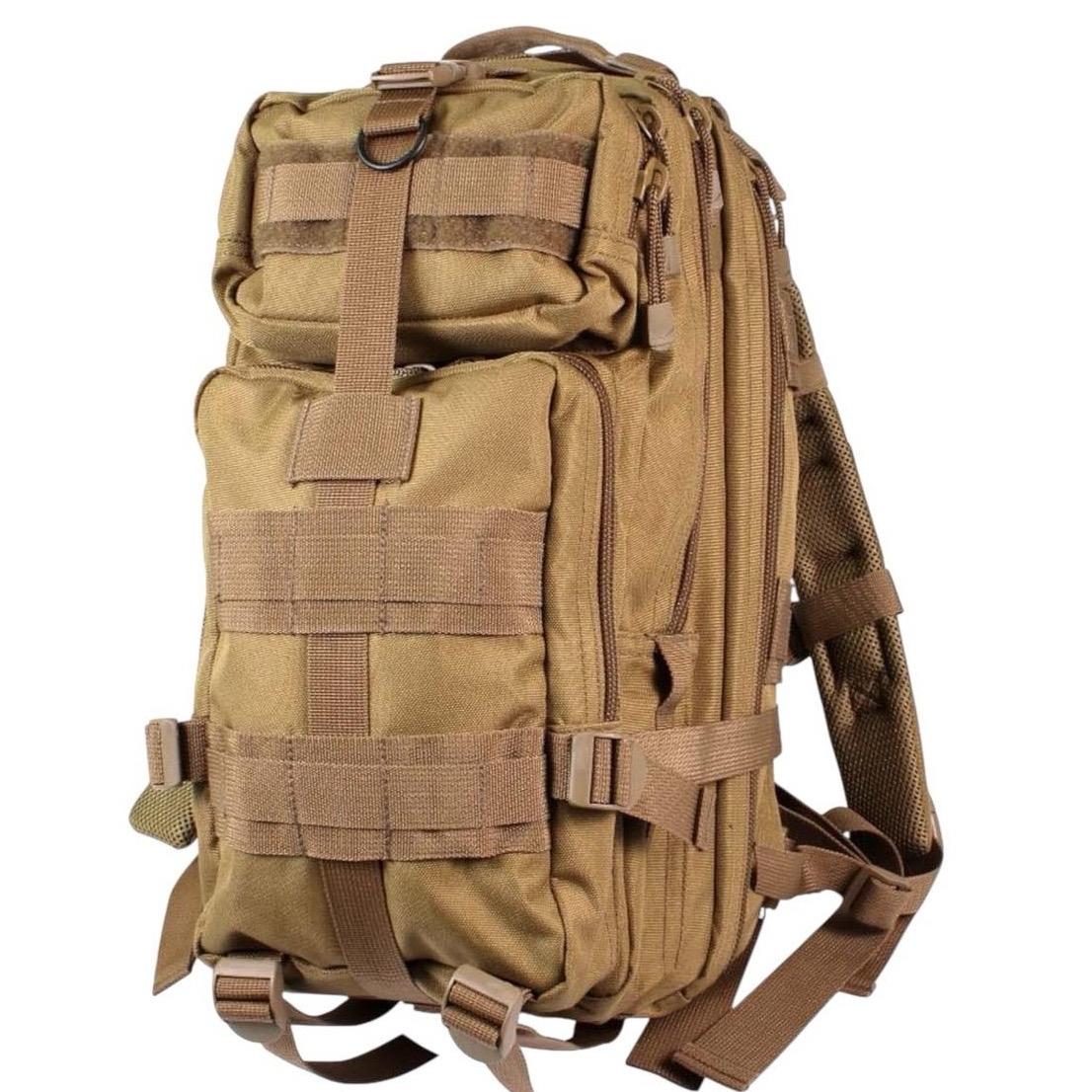 Rothco Medium Transport Pack - Hiking Backpack, 25L Capacity, MOLLE Compatible, Water Resistant, ISO Certified, Adjustable Padded Shoulder Straps