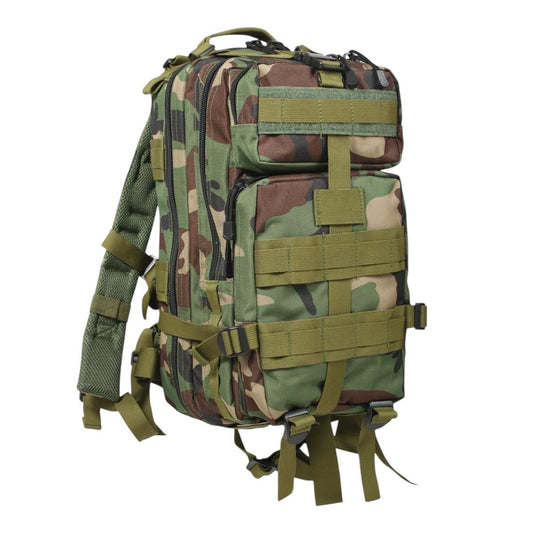 Rothco Medium Transport Pack Backpack for Tactical Gear and Outdoor Supplies - 25L Capacity and 3 Zippered Compartments