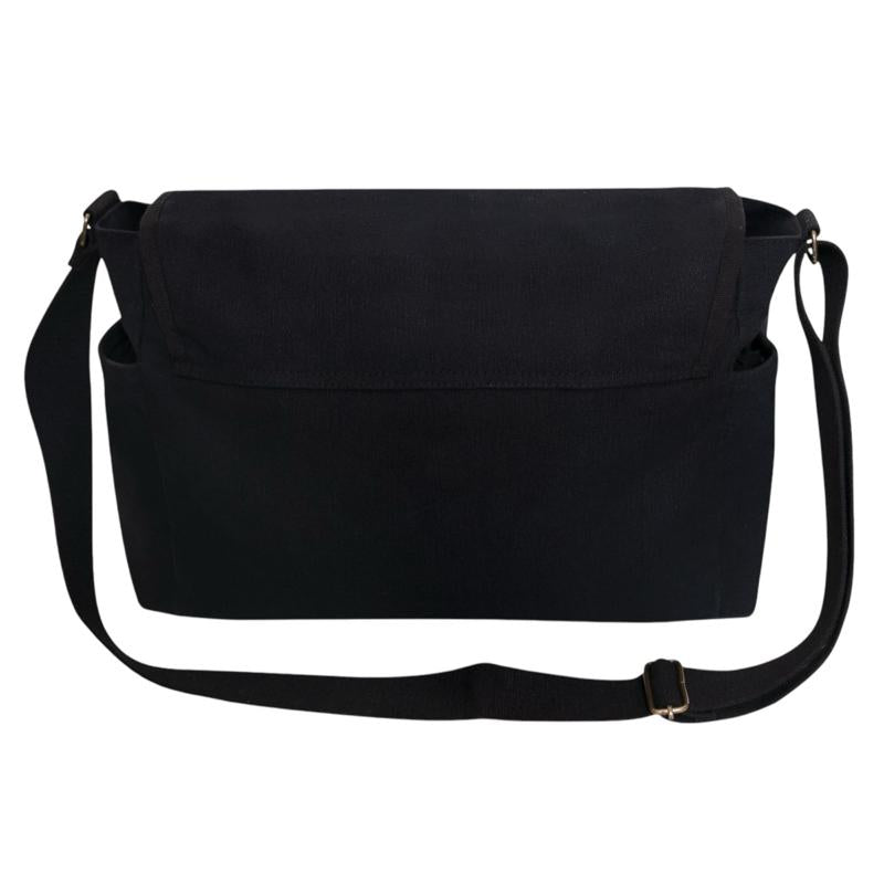 Rothco Distressed U.S. Flag Canvas Messenger Bag 15" x 11" x 6" with Adjustable Shoulder Strap, Brass Hardware, and Hook and Loop Closure