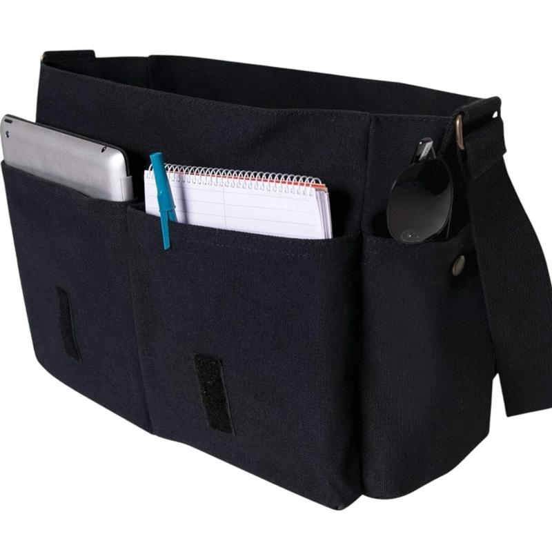 Rothco Distressed U.S. Flag Canvas Messenger Bag 15" x 11" x 6" with Adjustable Shoulder Strap, Brass Hardware, and Hook and Loop Closure