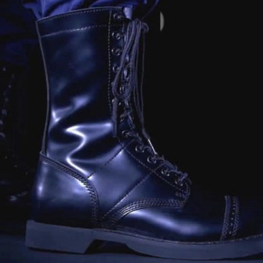 Rothco Leather Jump Boots - 10 Inch for Men, Closed Toe, Lace-up - Shoe Footwear Boot Comfort Walking Shoes Insole