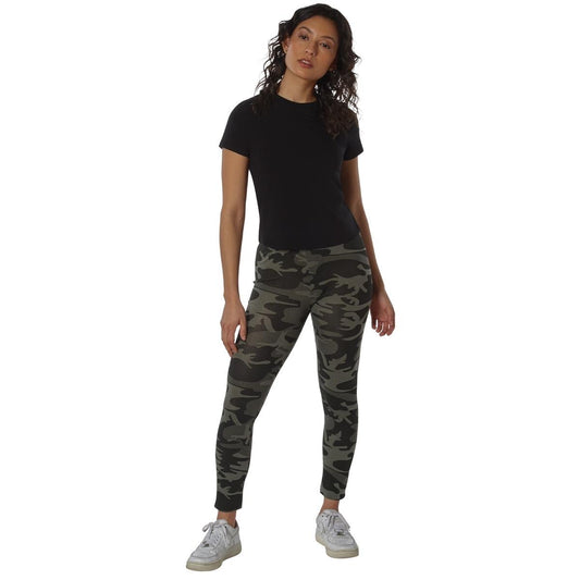 Rothco Women's Camo Leggings - Bottoms for Women - Womenswear Rothco Women's Camo Leggings, Cotton Spandex Form Fitting Perfect Fashion Legging Pants