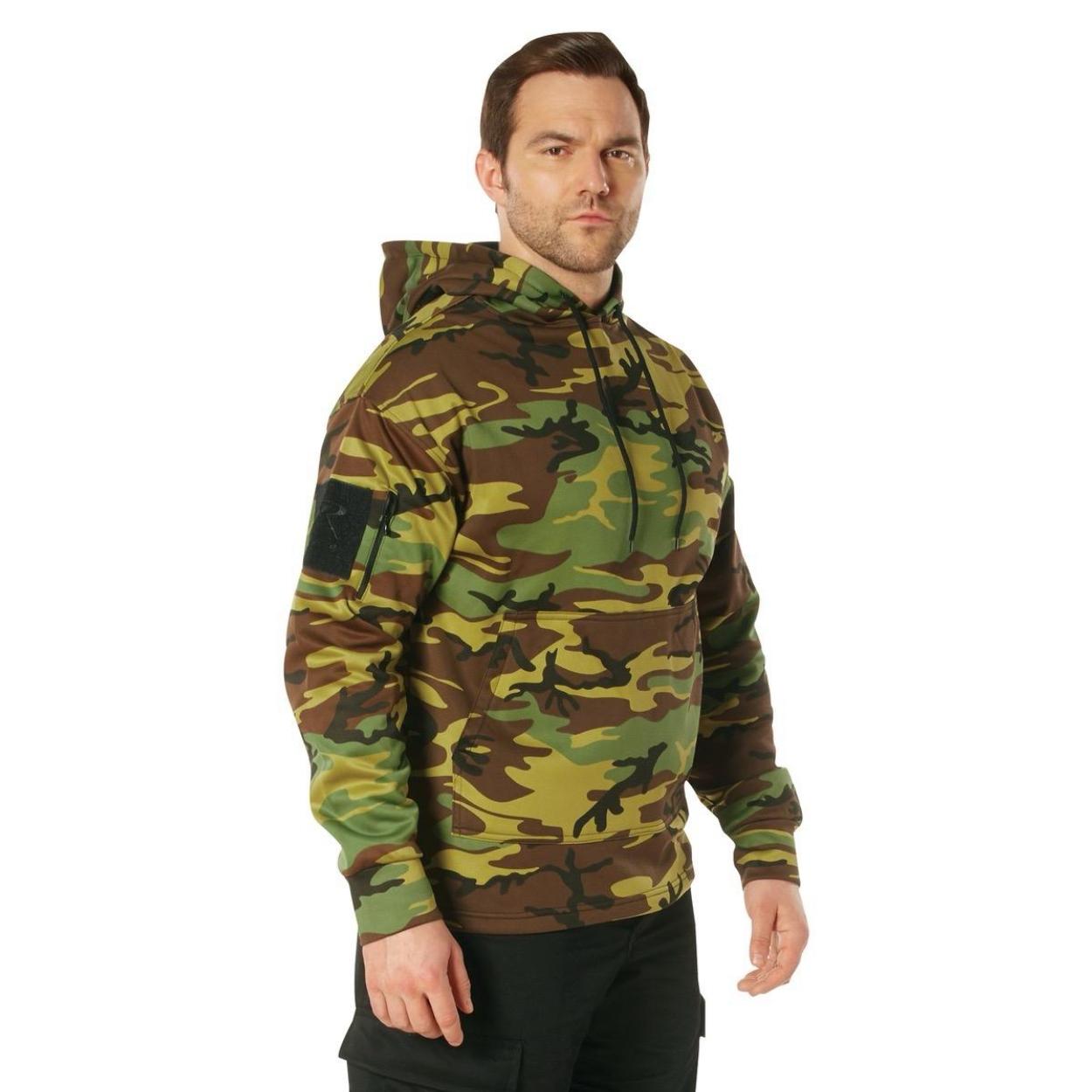 Rothco Concealed Carry Midnight Camo Hoodie - Men's Classic Casual Plain Sweatshirt, Unisex Longsleeves Sweaters Top cool graphic