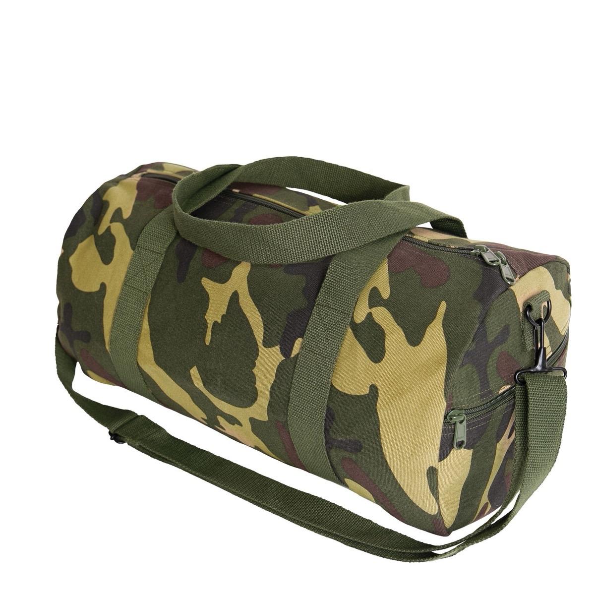 Rothco Canvas Shoulder Duffle Bag Heavy-Duty Canvas Shoulder Duffle Bag Military Style Duffle Bag All-In-One Storage Bag Durable Heavyweight Canvas Fabric Traveling Camping In The Woods, Or Working Out In The Gym Bag