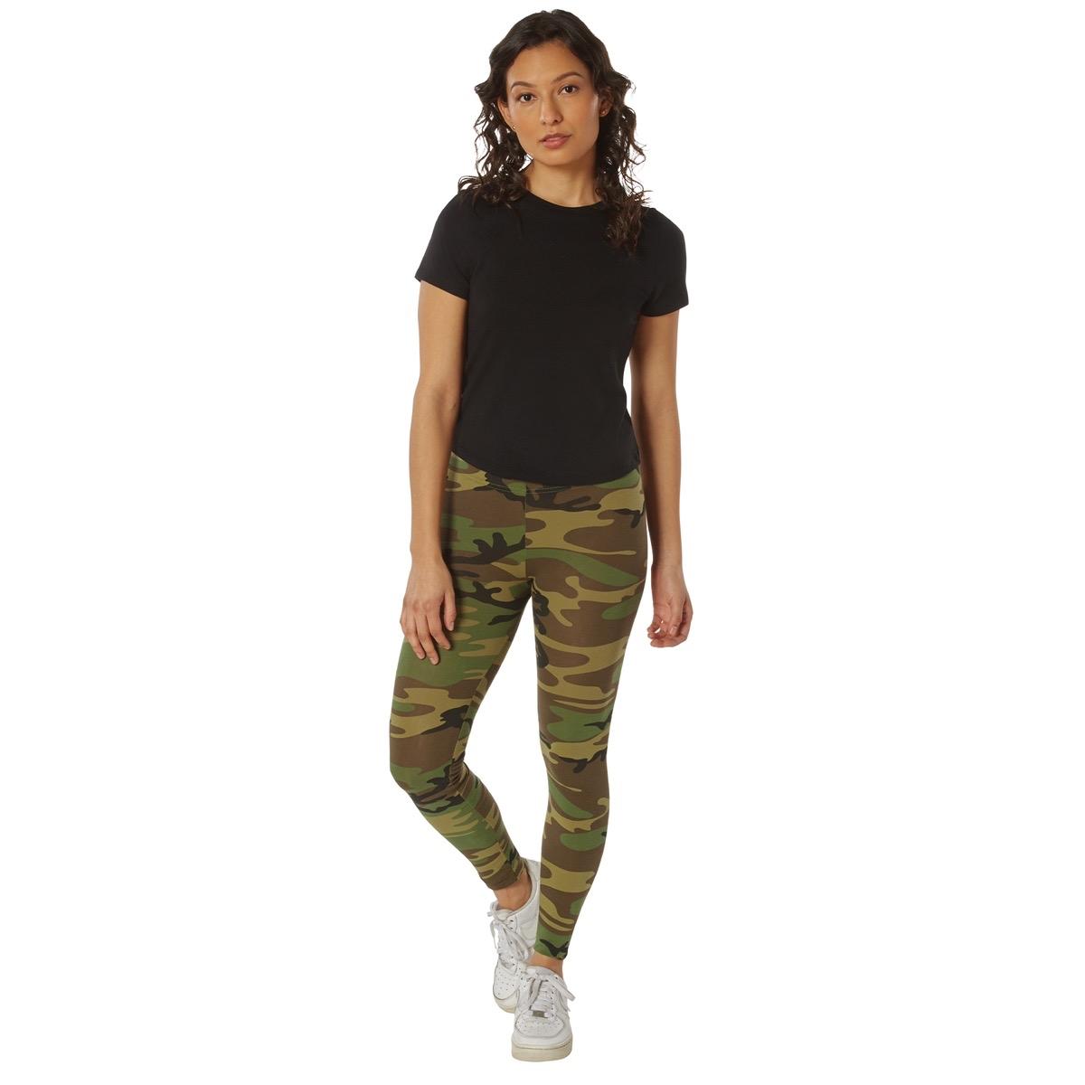 Rothco Women's Camo Leggings - Bottoms for Women - Womenswear Rothco Women's Camo Leggings, Cotton Spandex Form Fitting Perfect Fashion Legging Pants