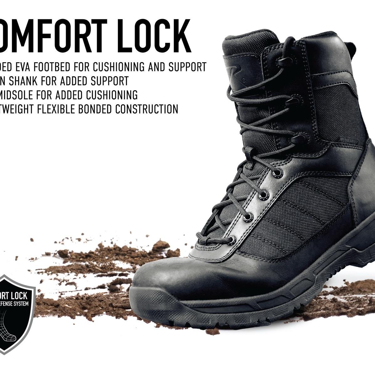 Rothco Guardian 8 Inch Men’s Tactical Boots Black - Frontline Worker Footwear, Men’s  Design Fashion Workwear Boot