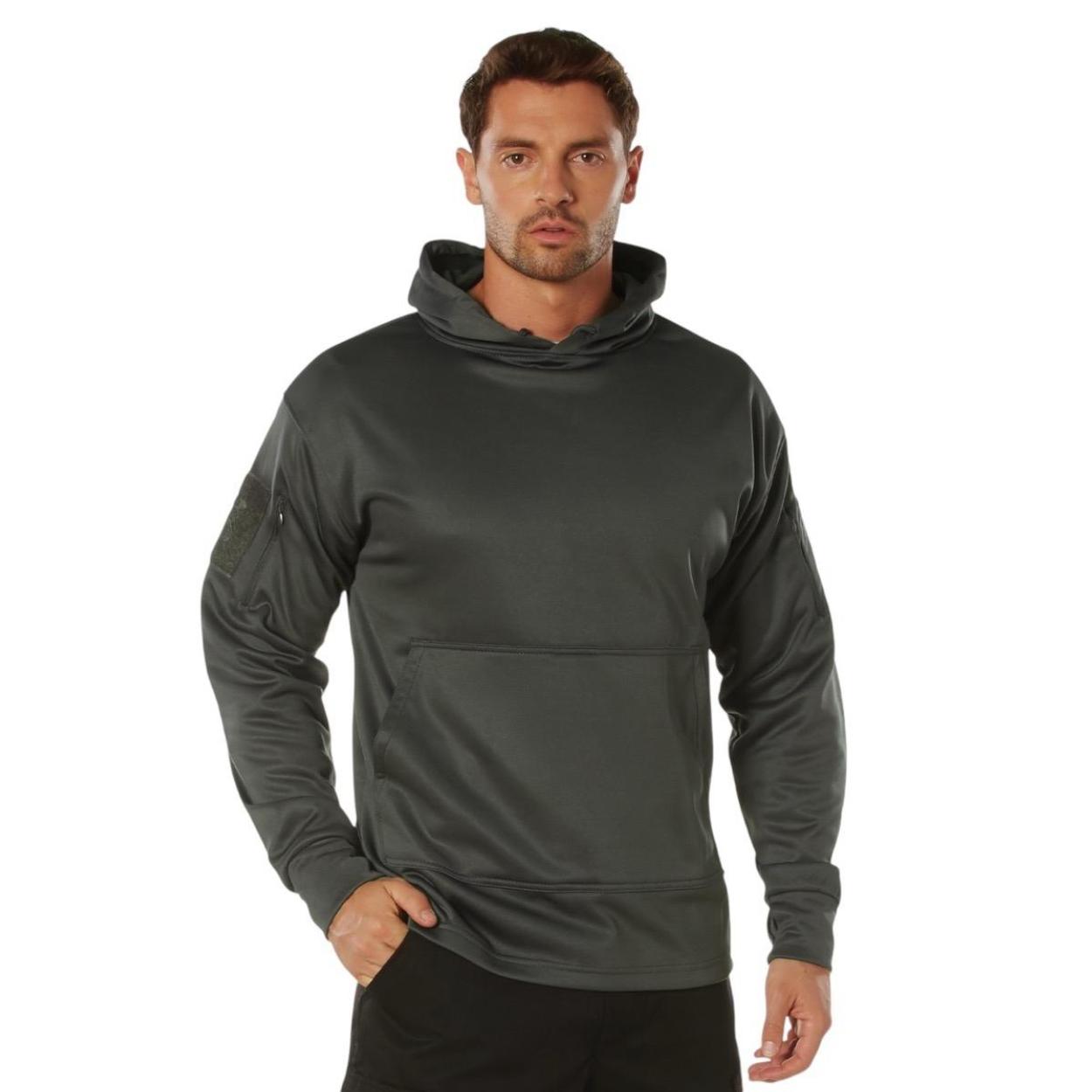 Rothco Concealed Carry Midnight Camo Hoodie - Men's Classic Casual Plain Sweatshirt, Unisex Longsleeves Sweaters Top cool graphic