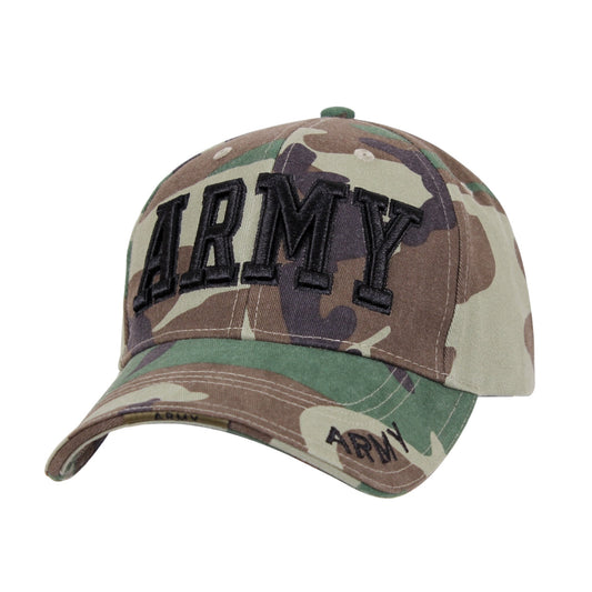 Rothco Deluxe Army Embroidered Low Profile Insignia Cap Military Army Hat - Adult Unisex Hats
