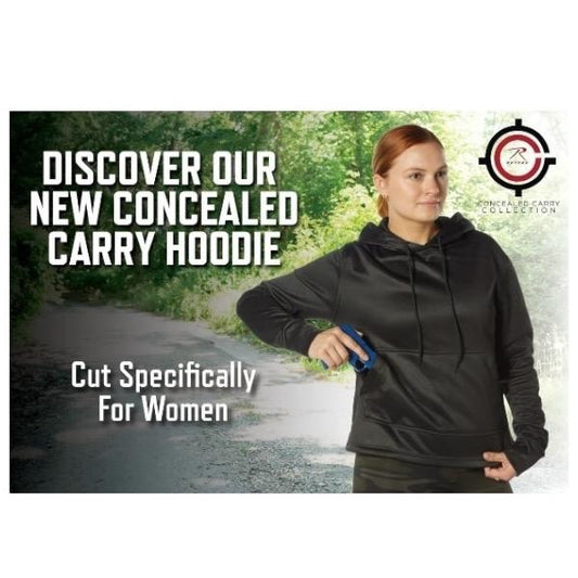 ROTHCO Women's Moisture-Wicking Hoodie - Fleece Pullover with Kangaroo Pocket - Womenswear, Comfort casual coat