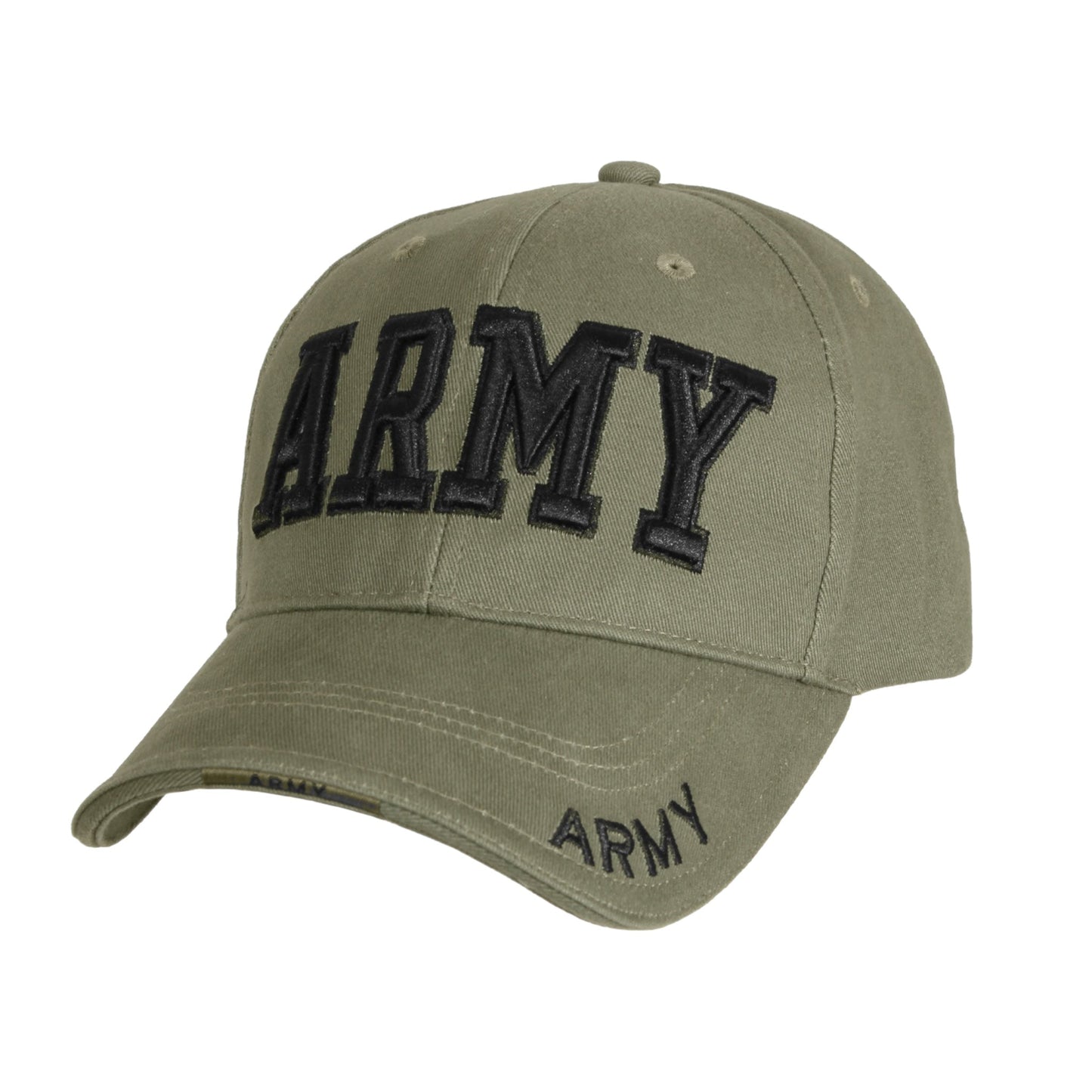 Rothco Deluxe Army Embroidered Low Profile Insignia Cap Military Army Hat - Adult Unisex Hats