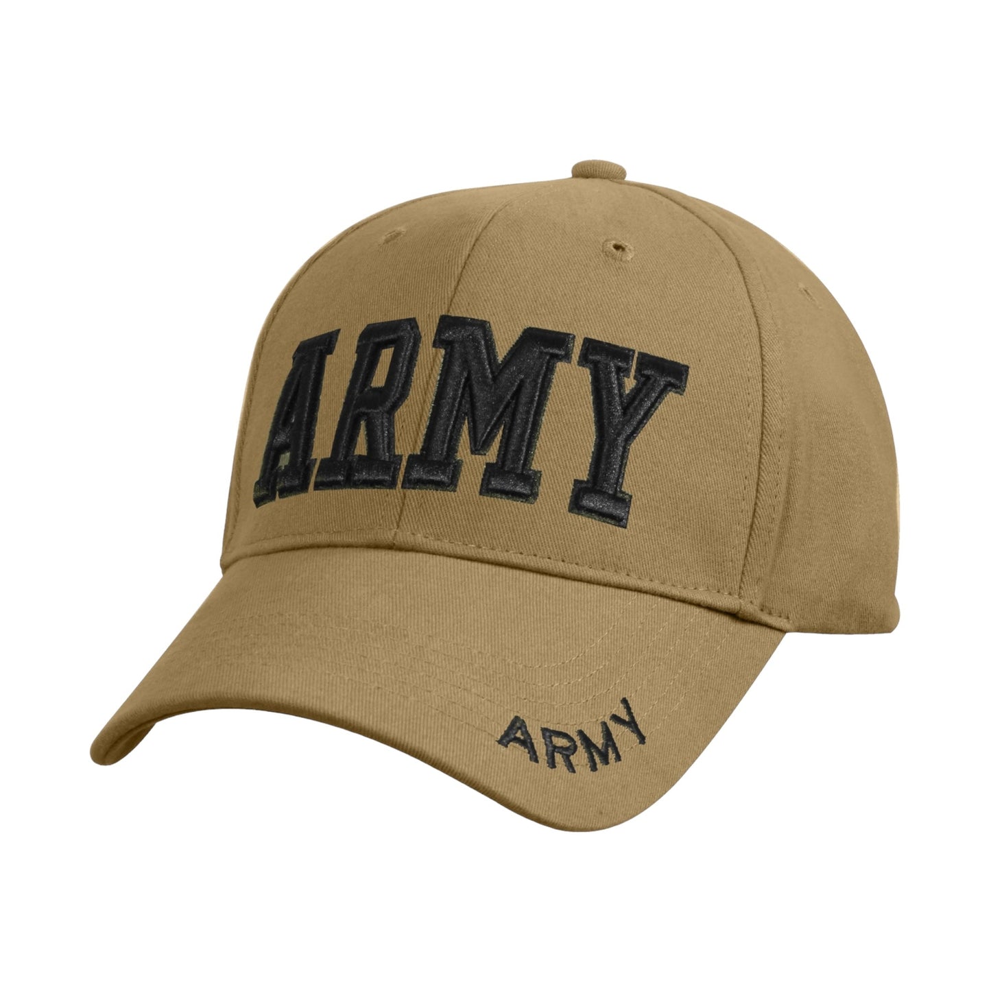 Rothco Deluxe Army Embroidered Low Profile Insignia Cap Military Army Hat - Adult Unisex Hats