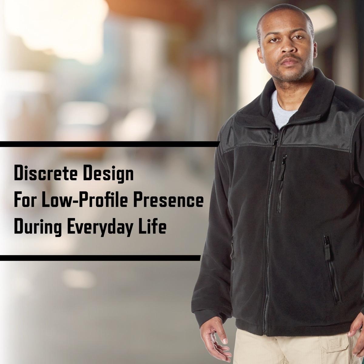 ROTHCO Spec Ops Fleece Jacket for Men with CCW and Tactical Pockets - Collar, Menswear