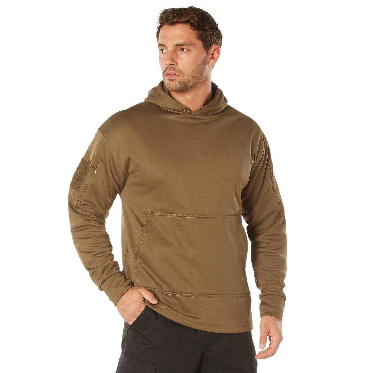 Rothco Men’s Casual Hoodie Rothco Men’s Concealed Carry Hoodie Menswear Pullover Long Sleeve Polyester Kangaroo Pocket Sweatshirt