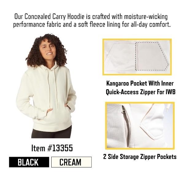 ROTHCO Women's Hoodie - Long Sleeve Pullover with Moisture-Wicking Fabric and Kangaroo Pocket - Fleece, Casual Kangaroo Pass-Through Pocket