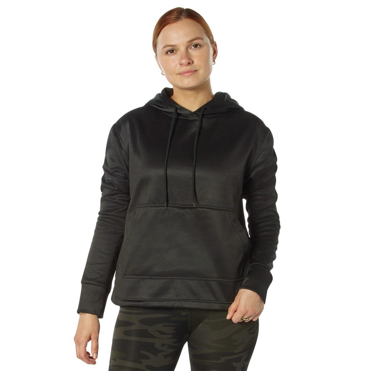 ROTHCO Women's Hoodie - Long Sleeve Pullover with Moisture-Wicking Fabric and Kangaroo Pocket - Fleece, Casual Kangaroo Pass-Through Pocket