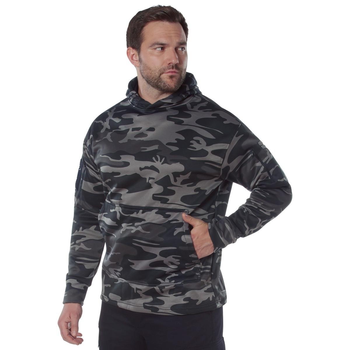 Rothco Concealed Carry Hoodie - Waistband-carry Kangaroo Pocket - Fabric Menswear Tops Casual Pullover Long Sleeve sweatshirt