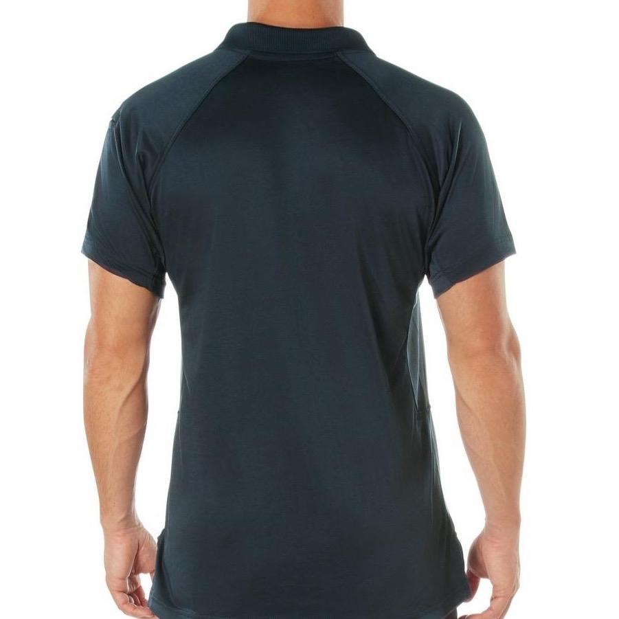Rothco On Duty Performance Midnight Navy Blue Polo for Men - Lightweight and Durable Moisture Wicking Shirt with Gusseted Sleeves and Mic Tabs - Day, Collar Original Menswear Tactical Polo