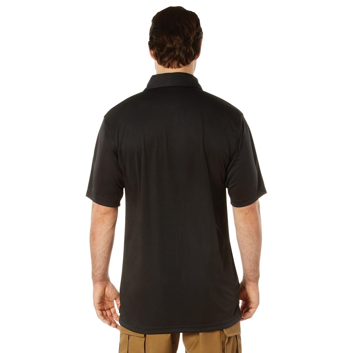 Rothco Tactical Performance Polo Shirt for Men - Moisture-Wicking Fabric, Mic Clips, Pen Pockets - Menswear, Long