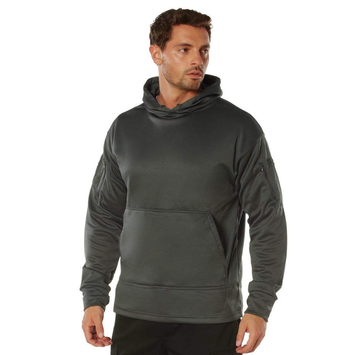 Rothco Concealed Carry Hoodie - Waistband-carry Kangaroo Pocket - Fabric Menswear Tops Casual Pullover Long Sleeve sweatshirt