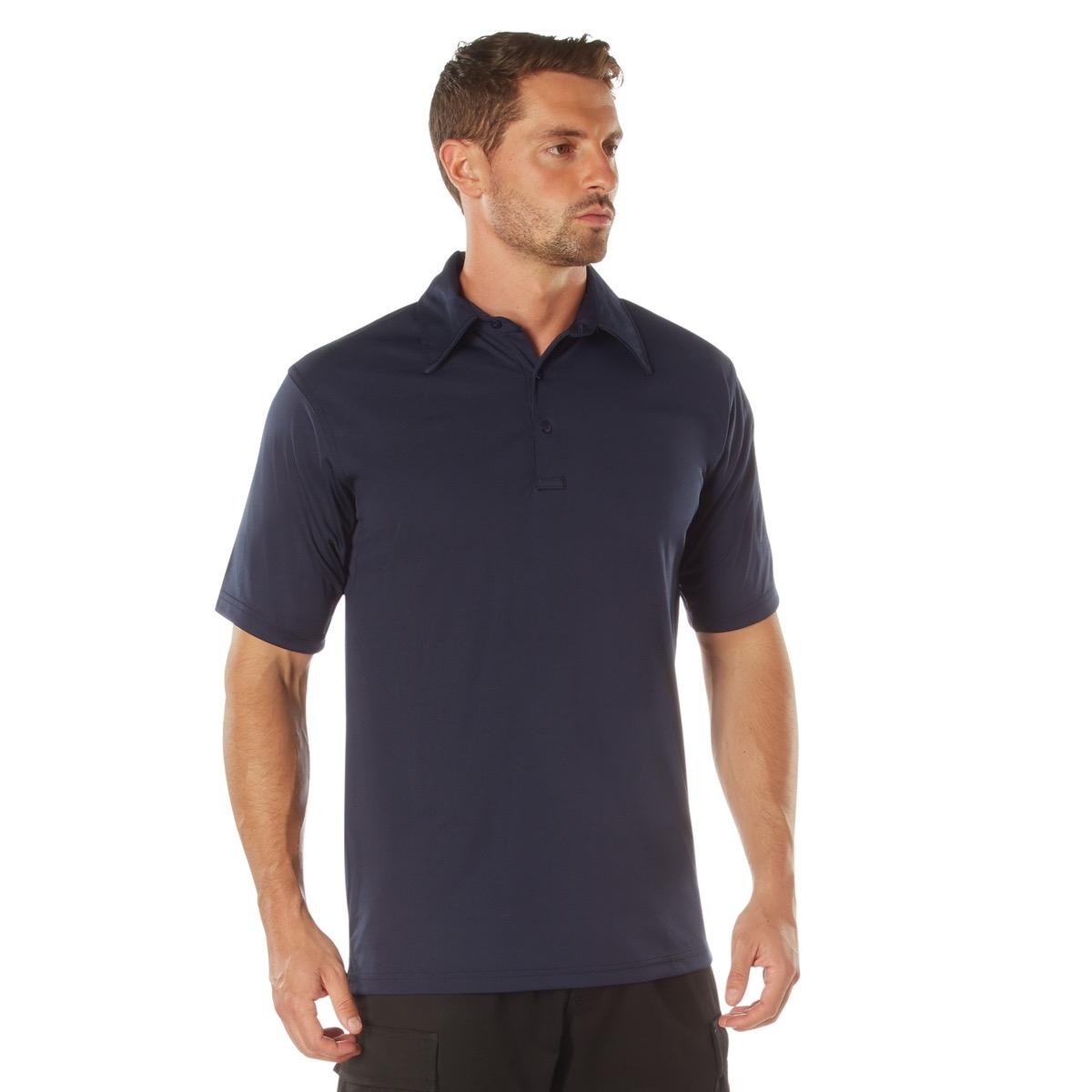 Rothco Tactical Performance Polo Shirt for Men - Moisture-Wicking Fabric, Mic Clips, Pen Pockets - Menswear, Long