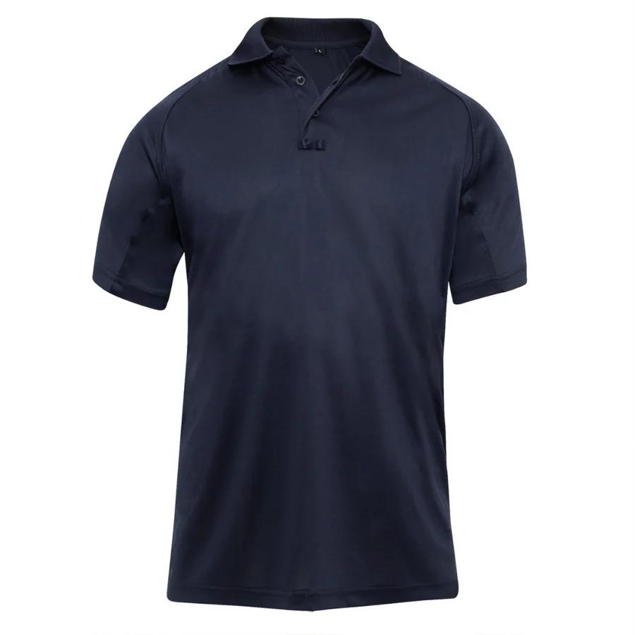 Rothco On Duty Performance Midnight Navy Blue Polo for Men - Lightweight and Durable Moisture Wicking Shirt with Gusseted Sleeves and Mic Tabs - Day, Collar Original Menswear Tactical Polo