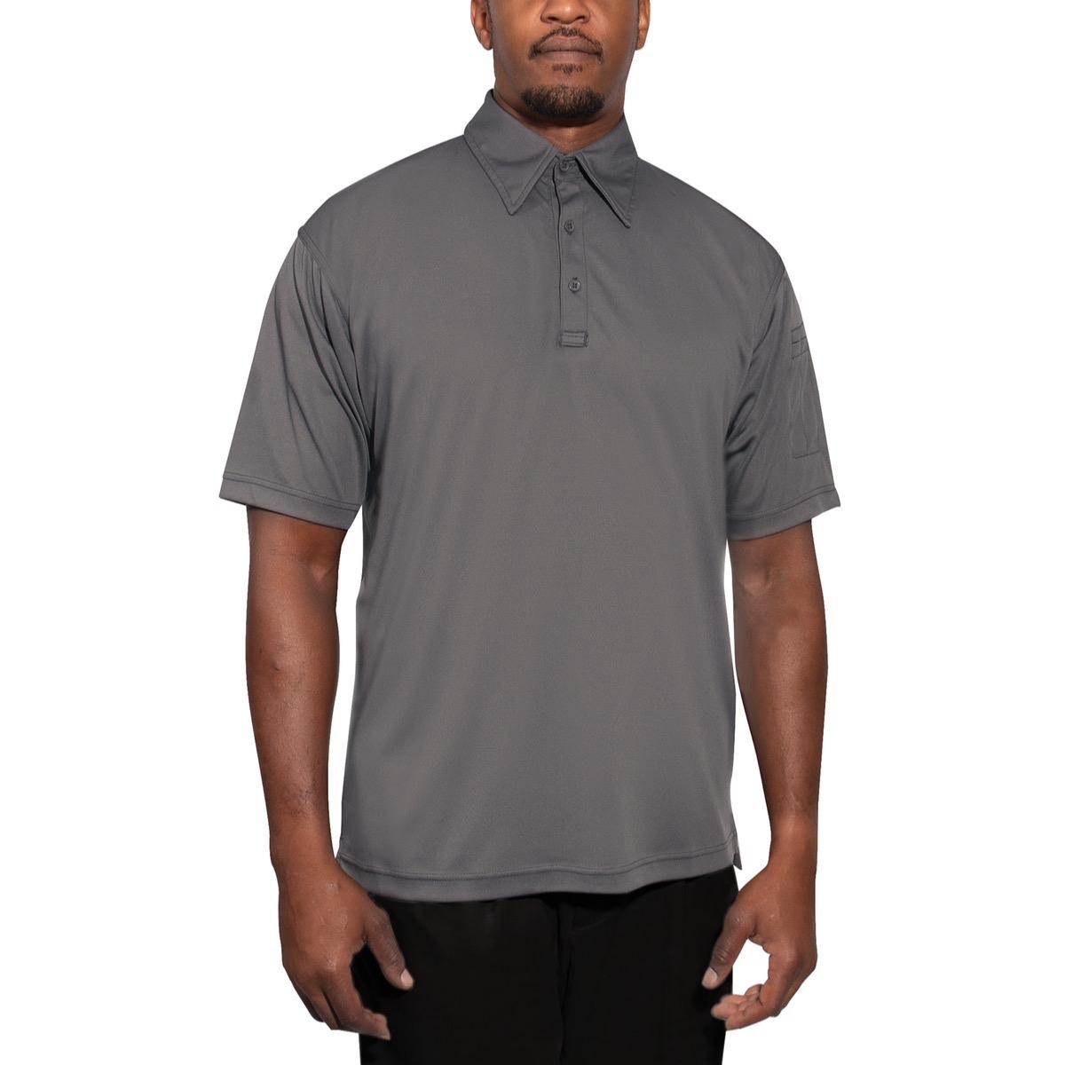 Rothco Tactical Performance Polo Shirt for Men - Moisture-Wicking Fabric, Mic Clips, Pen Pockets - Menswear, Long