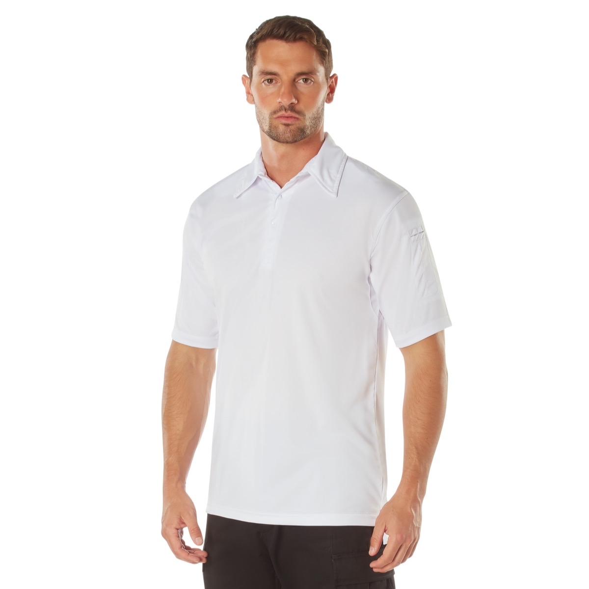 Rothco Tactical Performance Polo Shirt for Men - Moisture-Wicking Fabric, Mic Clips, Pen Pockets - Menswear, Long