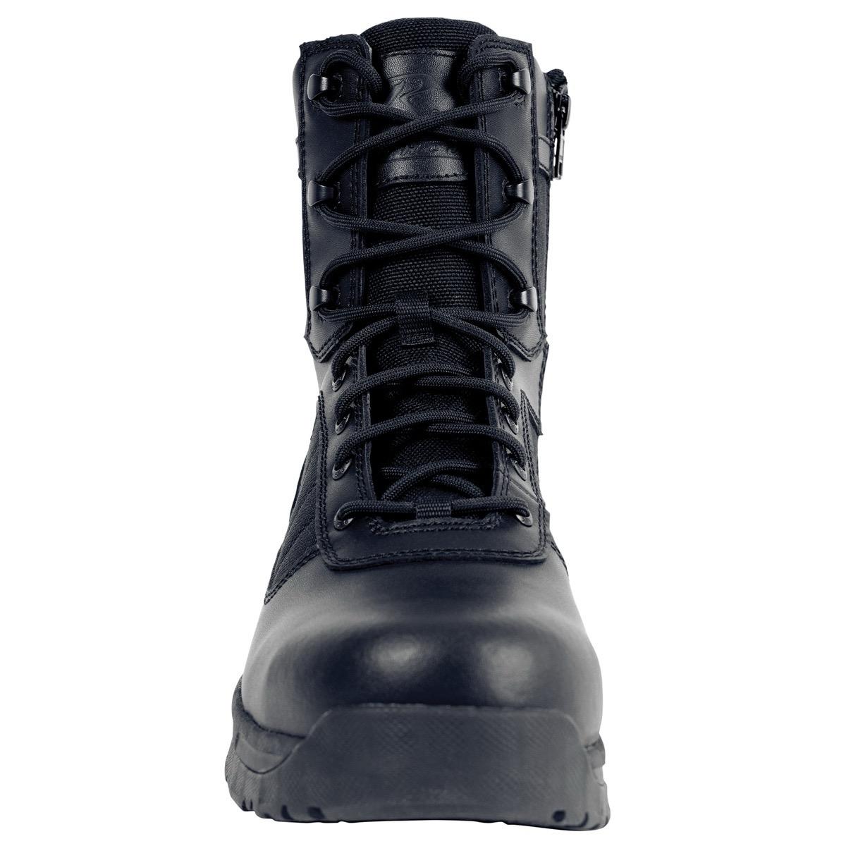 Rothco Guardian 8 Inch Tactical Boots - Black Men’s FrontLine Worker Boot with H2O Lock and Comfort Lock Fatigue Defense System - Footwear