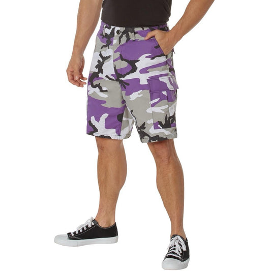 Rothco Camo Shorts Rothco Colored Camouflage Cargo Shorts Hiking Shorts Hunting Cargo Shorts Casual Shorts  Menswear Big And Tall Polyester, Cotton Tropical Belt Zipper Pockets