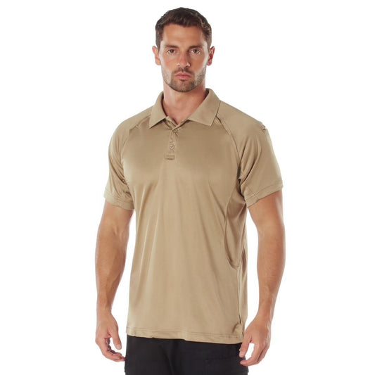 Rothco On Duty Performance Polo for Men - Lightweight and Durable Moisture Wicking Shirt with Gusseted Sleeves and Mic Tabs - Day, Collar Original Menswear Tactical Polo