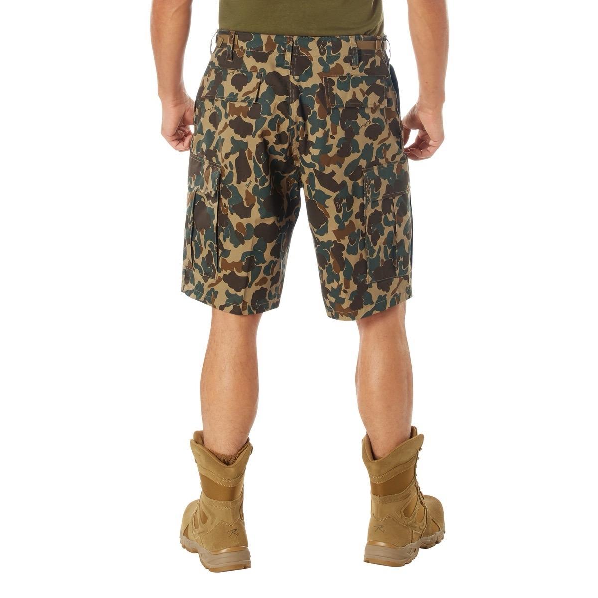 Rothco X Bear Archery Fred Bear Camo Cargo Shorts Rothco Fred Bear Camo Hunting Shorts Hiking Cargo Shorts Camping Casual Shorts  Menswear Camouflage Utility Outdoor Cargo Shorts Cotton Polyester Pockets Zipper Tropical Big And Tall Underwear