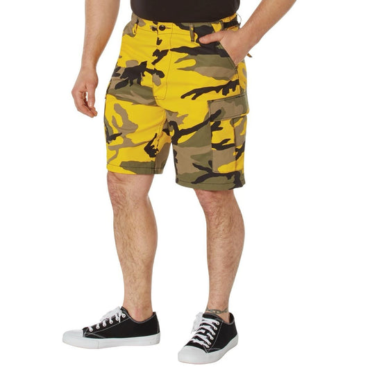 Rothco Camo Shorts Rothco Colored Camouflage Cargo Shorts Hiking Shorts Hunting Cargo Shorts Casual Shorts  Menswear Big And Tall  Polyester Cotton Pocket Bear Tropical Zipper Belt