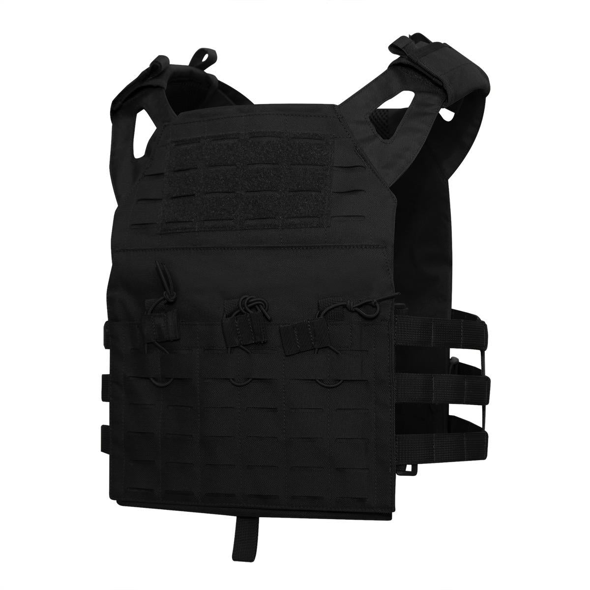 Rothco Laser Cut MOLLE Lightweight Armor Carrier Vest - Military Tactical Gear Available in Black, Olive Drab, Coyote Brown, and MultiCam