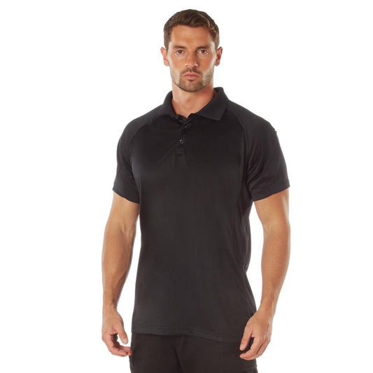 Rothco On Duty Performance Polo for Men - Lightweight and Durable Moisture Wicking Shirt with Gusseted Sleeves and Mic Tabs - Day, Collar Original Menswear Tactical Polo