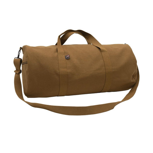 ROTHCO Canvas Shoulder Duffle Bag - Heavy-Duty Traveling Bag with Removable and Adjustable Shoulder Strap, Multiple Sizes Available