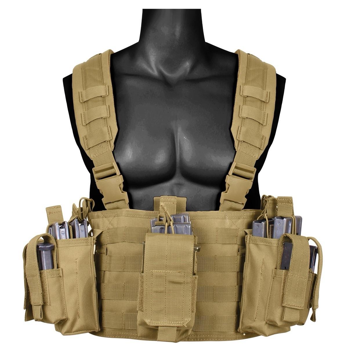 Rothco Operators Tactical Chest Rig - Lightweight and Efficient Alternative to Traditional Plate Carrier Vests - Menswear
