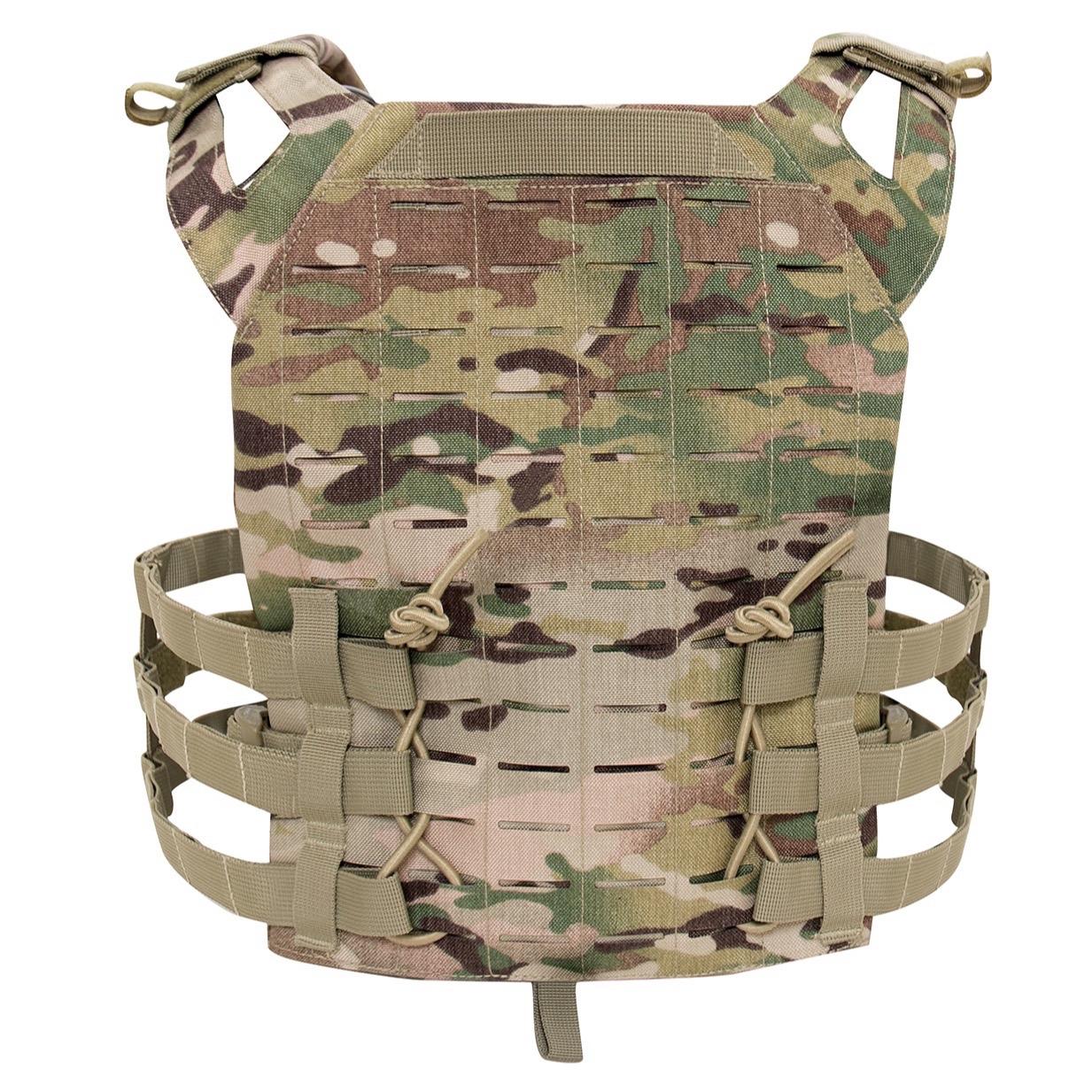 Rothco Laser Cut MOLLE Lightweight Armor Carrier Vest - Military Tactical Gear Available in Black, Olive Drab, Coyote Brown, and MultiCam
