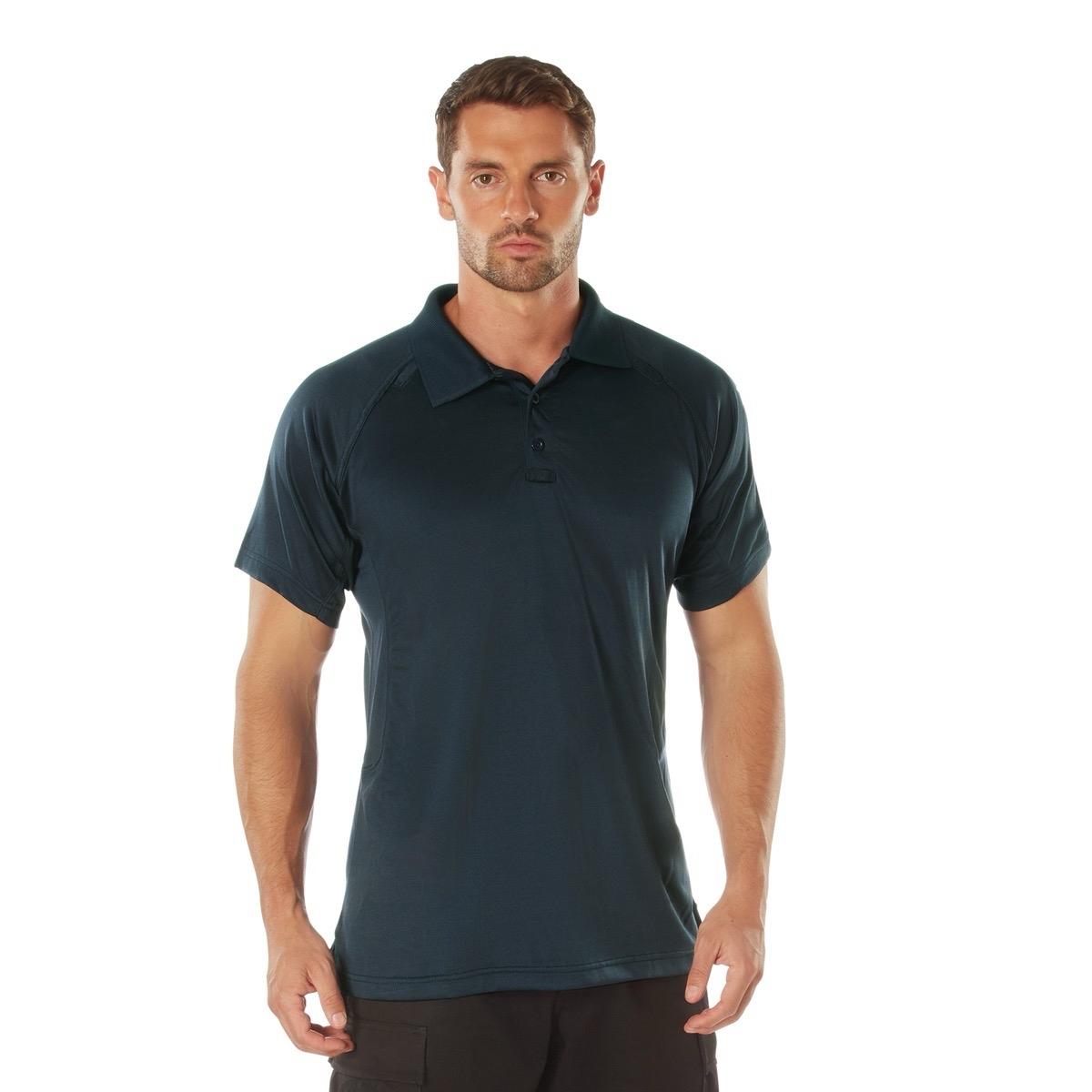 Rothco On Duty Performance Polo for Men - Lightweight and Durable Moisture Wicking Shirt with Gusseted Sleeves and Mic Tabs - Day, Collar Original Menswear Tactical Polo