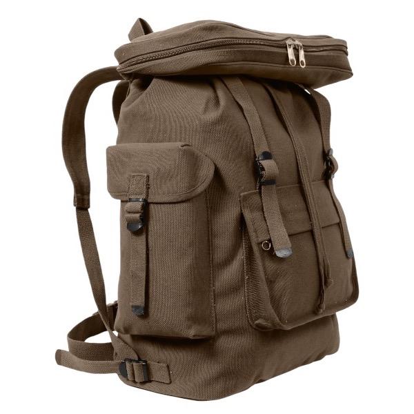 Rothco Canvas European Style Rucksack, Heavyweight Canvas Material