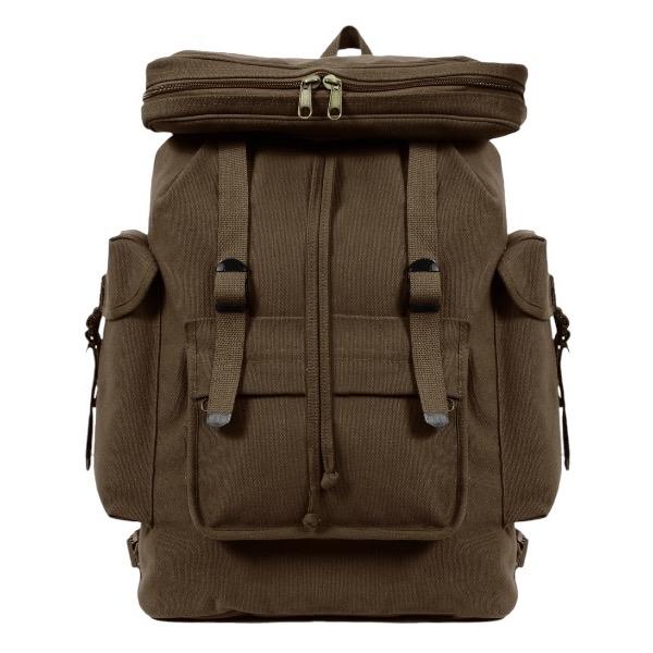 Rothco Canvas European Style Rucksack, Heavyweight Canvas Material