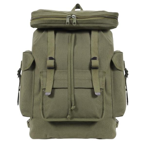 Rothco Canvas European Style Rucksack, Heavyweight Canvas Material