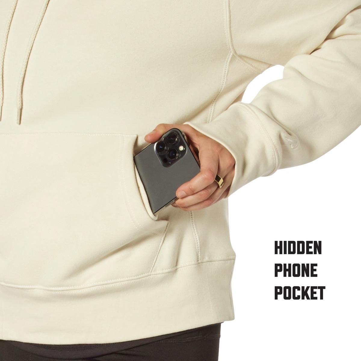 Rothco Women's Every Day Hoodie - Long Sleeve, Breathable, Kangaroo Pocket, Phone Pocket, Ladies Top Sweatshirt Soft Comfortable Womenswear Fabric Pullover Everyday Cotton Fleece