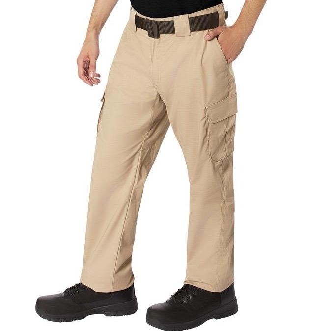 Rothco Tactical Extraction Pant with 6 Pockets - Customizable Fit, Black/Khaki/Midnight Navy Blue - Cotton, Cargo Fabric Menswear