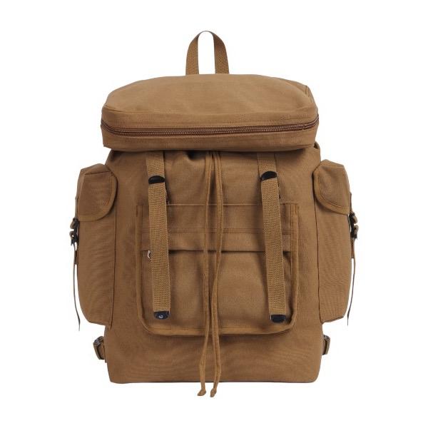 Rothco Canvas European Style Rucksack, Heavyweight Canvas Material